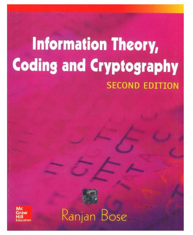 Information Theory, Coding and Cryptography